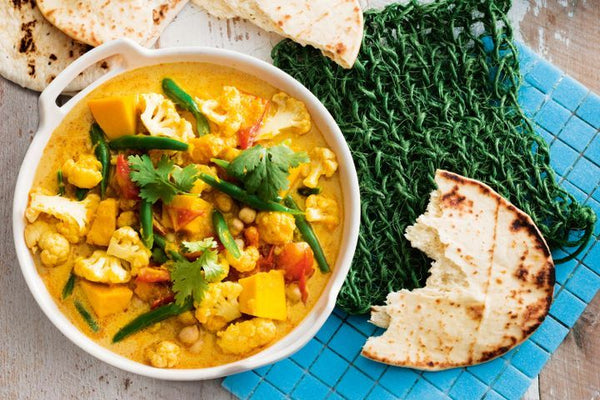 Comforting Slow Cooker Vegetable and Chickpea Curry