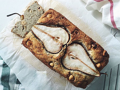 The Naked Seed Nutrition's Pear & Hazelnut Loaf