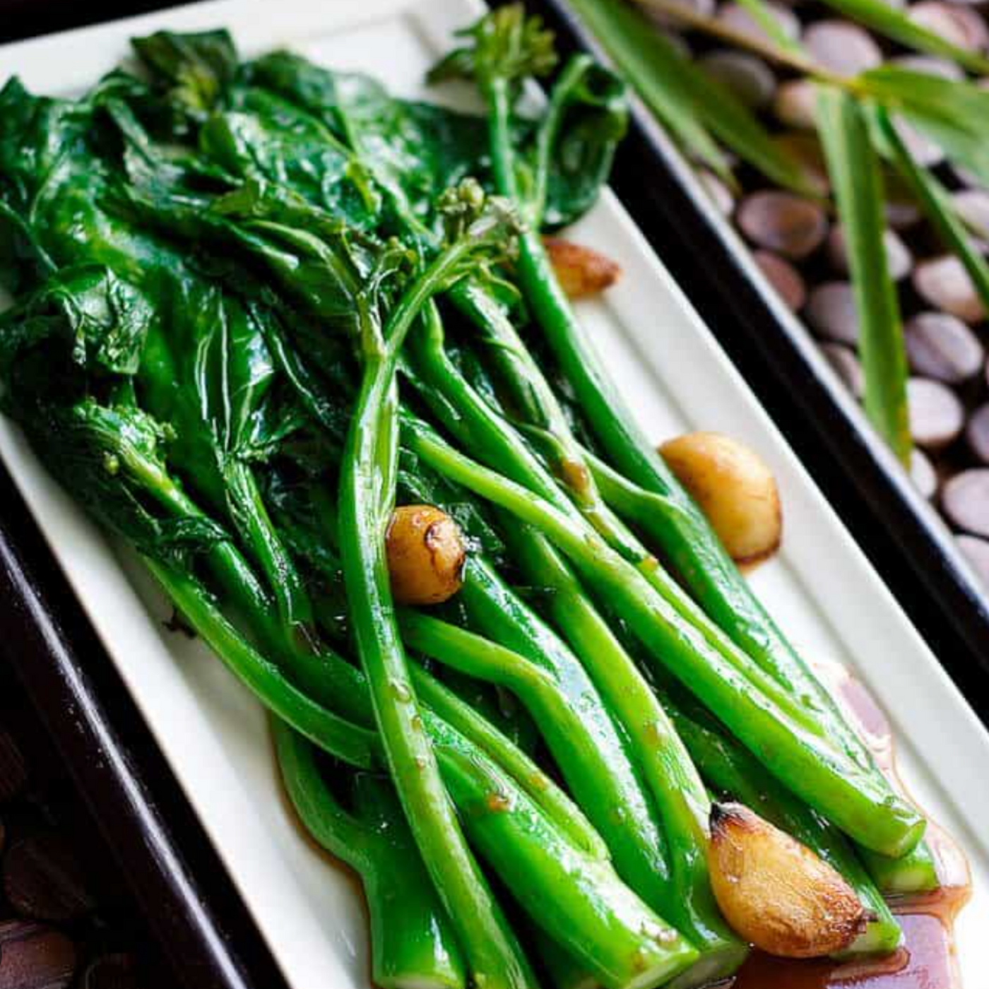 Seasonal Organic Asian Gai Lan (Chinese Broccoli) Bunch