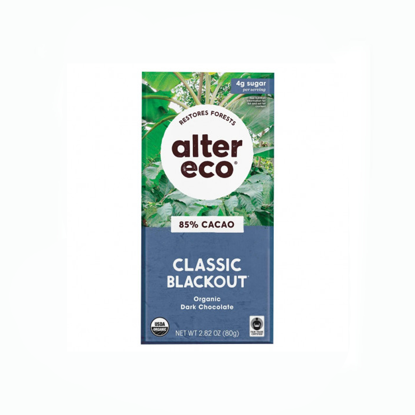 Alter Eco Vegan Dark (85%) Classic Blackout Chocolate 80g