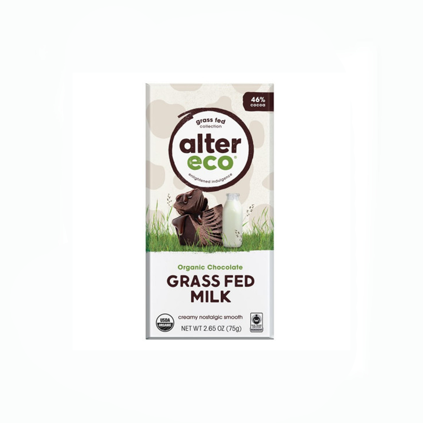 Alter Eco Grass Fed Milk Chocolate 75g