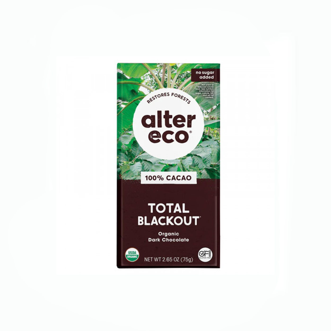 Alter Eco Vegan Total Blackout 100% Chocolate 75g