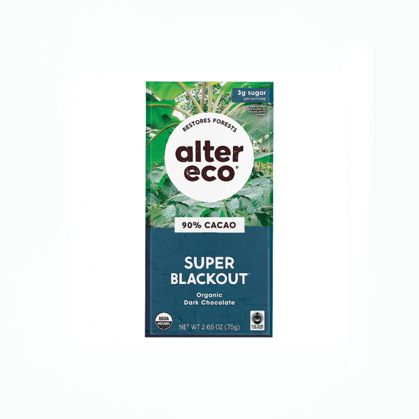 Alter Eco Vegan Super Blackout (90%) Dark Chocolate 75g