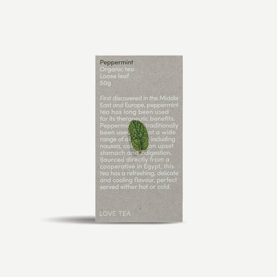 Love Tea Organic Peppermint Loose Leaf Tea 50g