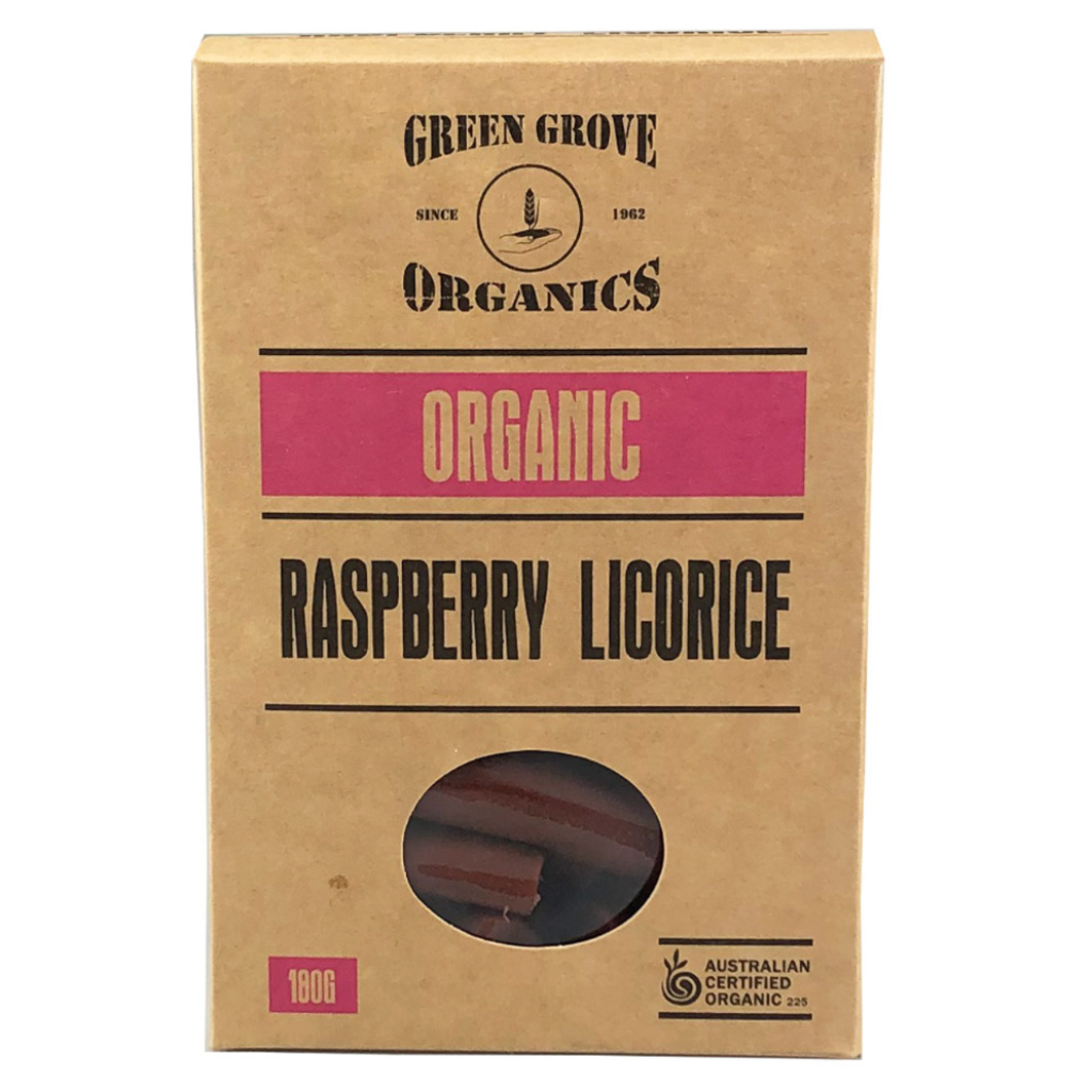 Organic Raspberry Licorice 180g