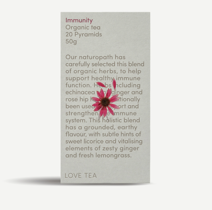 Love Tea Organic Immunity Pyramid Tea bags