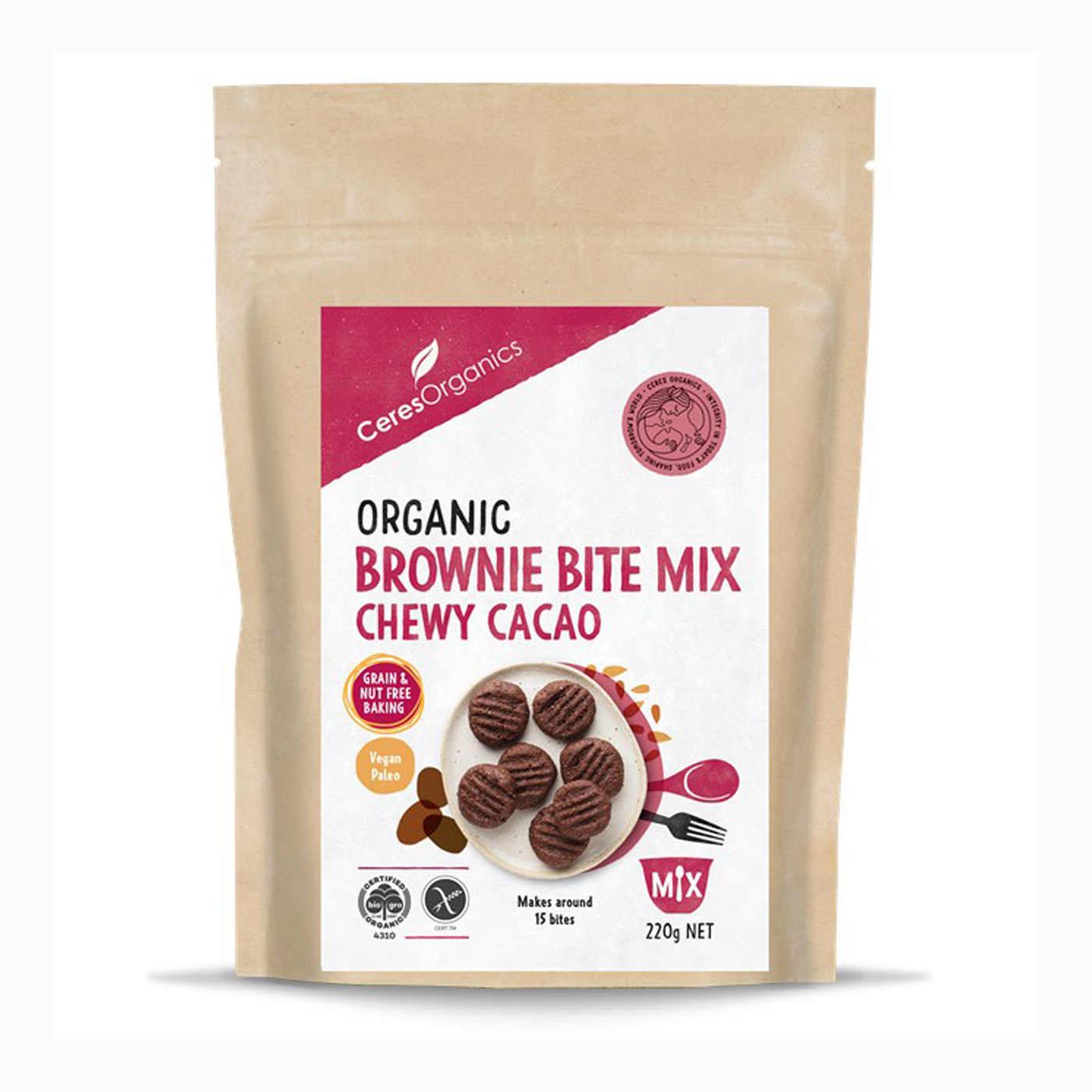 Organic Brownie Bite Mix - 220g